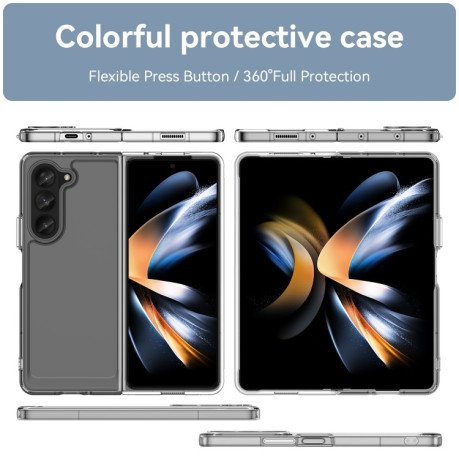 Противоударный чехол Colorful Acrylic Series для Samsung Galaxy Fold 5 - прозрачный