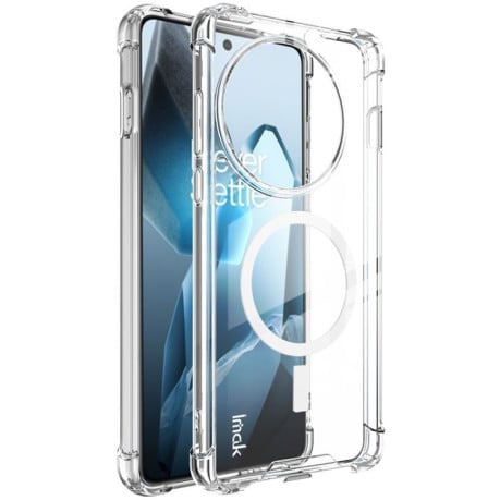 Протиударний чохол IMAK Space Shield PC + TPU Airbag Shockproof MagSafe для OnePlus 13 - прозорий