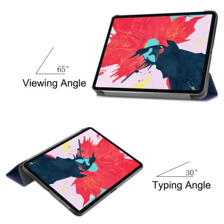 Чехол-книжка Custer Texture Smart на iPad Air 4 10.9 2020/Pro 11 2021/2020/2018 - синий
