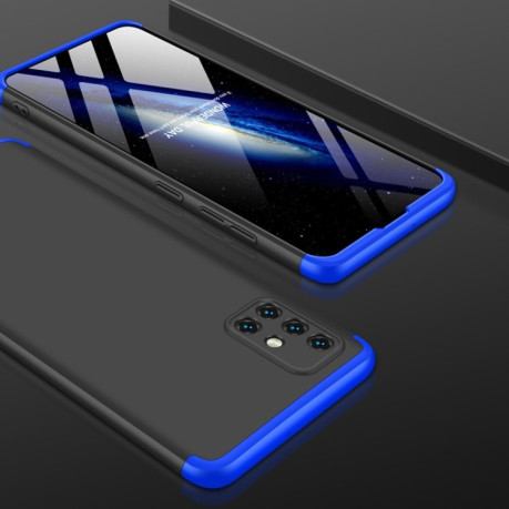 Протиударний чохол GKK Three Stage Splicing Full Coverage Samsung Galaxy A51 - чорно-синій
