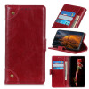 Чехол-книжка Copper Buckle Nappa для Samsung Galaxy S23 FE 5G - винно-красный