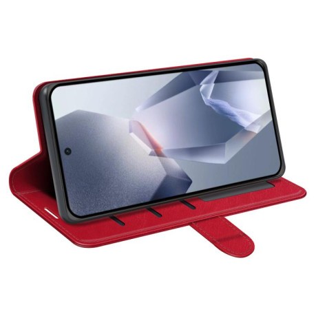 Чохол-книжка R64 Horizontal Flip Leather для OnePlus 13R/Ace 5/Ace 5 Pro - червоний