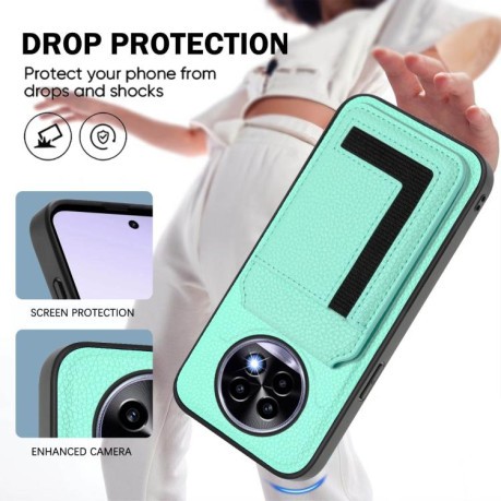 Чохол CX01 Detachable Magsafe Magnetic Card Bag для Realme 13 Pro / 13 Pro+ - зелений