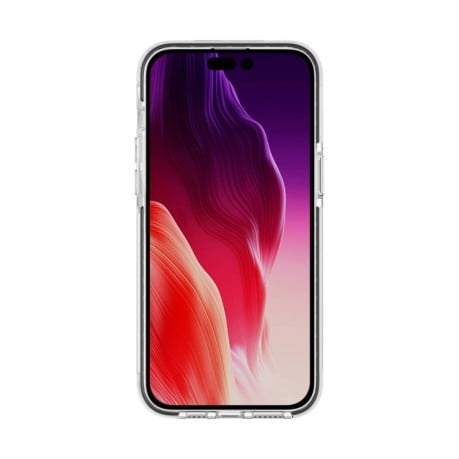 Противоударный чехол Two-color Shockproof для iPhone 15 Pro-прозрачно-черный