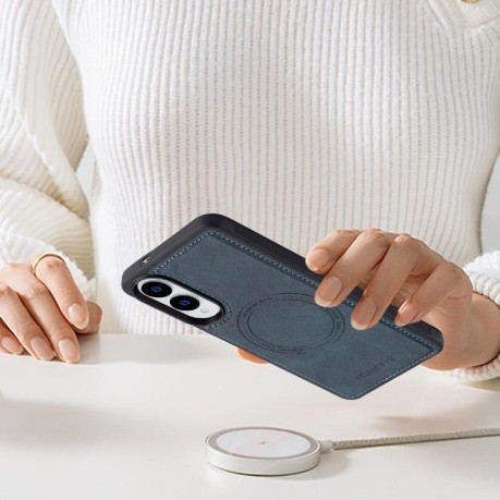 Чохол LC.IMEEKE Magsafe для Samsung Galaxy S25 Edge 5G - синій
