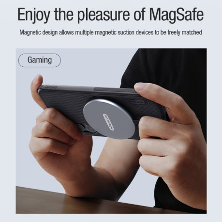 Противоударный чехол NILLKIN Frosted Shield Pro Magnetic Magsafe для Samsung Galaxy S24+ 5G - черный