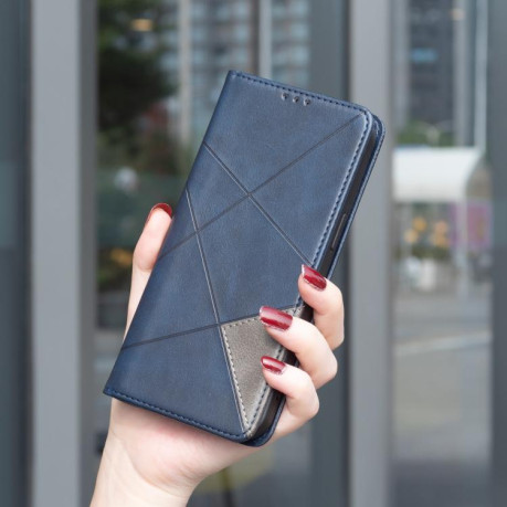 Чохол-книжка Rhombus Texture для OPPO Reno15 Pro 5G Global — синій