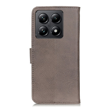 Чохол-книжка KHAZNEH Cowhide Texture на Xiaomi 14T Pro - хакі