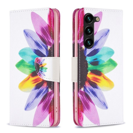 Чохол-книжка Colored Drawing Pattern для Samsung Galaxy S25+ 5G - Flower