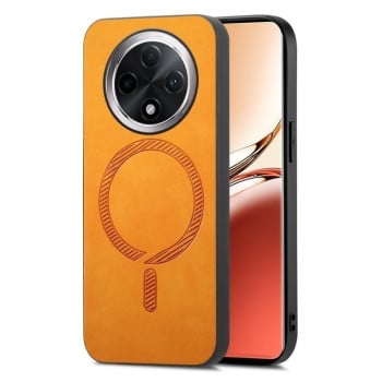 Чехол Retro Magsafe Magnetic на OPPO A3 Pro - желтый