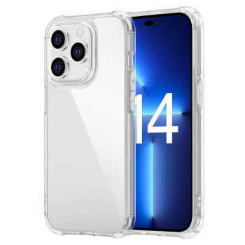 Акриловый противоударный чехол Frosted Airbag для iPhone 14 Pro - прозрачный