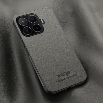 Чехол HUIYI Leather Magnetic на Xiaomi 17T 5G — серый
