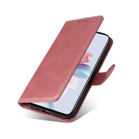 Чохол книжка Classic Calf Texture для OPPO Reno11 F Global / F25 Pro Global - рожеве золото