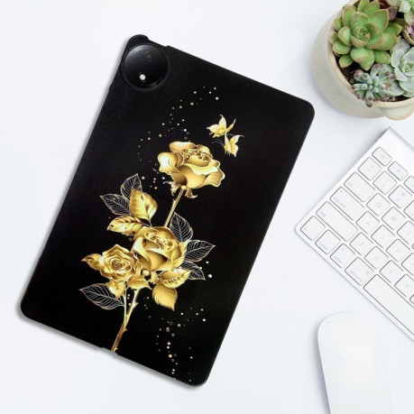 Чохол Color Painting Pattern Smart для Redmi Pad SE 8.7 4G - Golden Rose