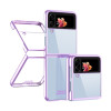 Противоударный чехол Electroplating для Samsung Galaxy Flip4 - фиолетовый