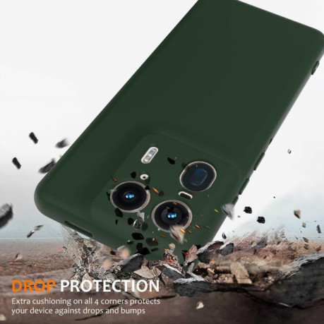 Силиконовый чехол Shockproof Silicone Magsafe для Motorola Edge 50 Ultra - зеленый