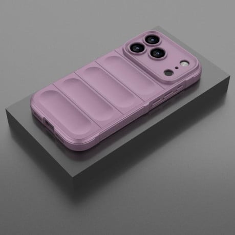 Силіконовий чохол Magic Flannel на iPhone 17 Pro - фіолетовий