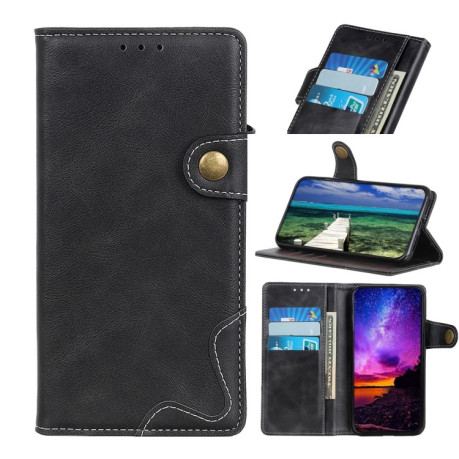 Кожаный чехол-книжка S-Type Stitching Calfдля Samsung Galaxy M33 5G - черный