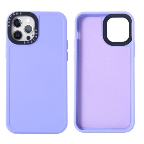 Противоударный чехол Black Lens для iPhone 14 - фиолетовый