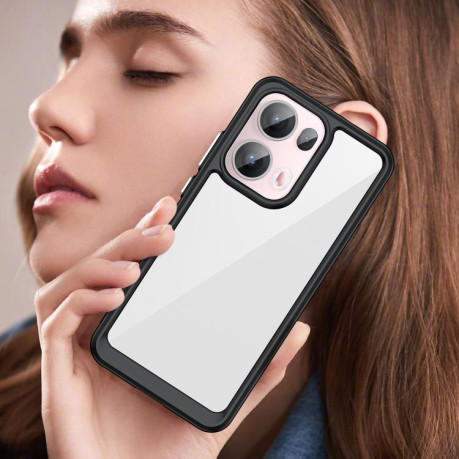 Протиударний чохол Colorful Acrylic Series для OPPO Reno13 Pro - чорний