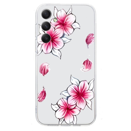 Чохол Colored Drawing Pattern Transparent TPU для Samsung Galaxy S24 FE 5G - Sakura