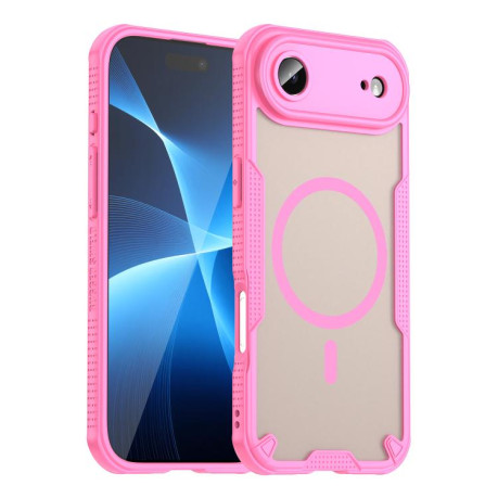 Противоударный чехол Armor Glaze MagSafe Magnetic для iPhone Air - розовый