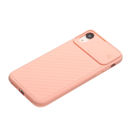 Чехол Sliding Camera на iPhone XR - розовый
