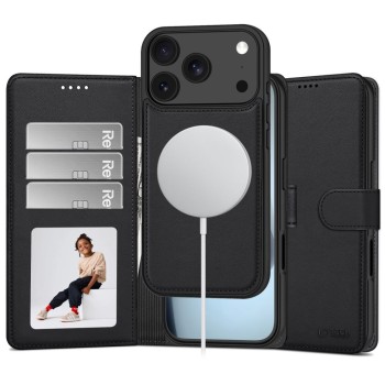 Чехол-книжка Tech-Protect Wallet MagSafe на iPhone 17 Pro / 18 Pro — полупрозрачный