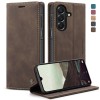 Чехол-книжка CaseMe-013 многофункциональный с кармашком на карт на Galaxy A27 5G — кофейный