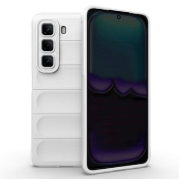 Силіконовий чохол Magic Flannel для Infinix Hot 50 4G - білий