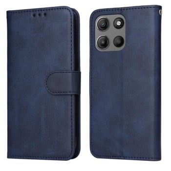 Чохол-книжка Classic Calf Texture Flip Leather для Motorola Moto G15/G15 Power - синій