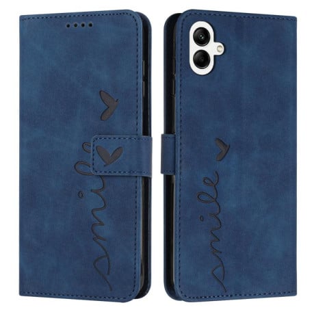 Чохол-книжка в стилі Retro м'яке покриття Skin Feel серія Amile на Samsung Galaxy A07 4G - синій