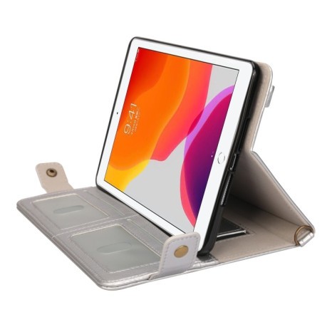 Чохол-конверт Horizontal Flip на iPad 9/8/7 10.2 (2019/2020/2021) - сріблястий