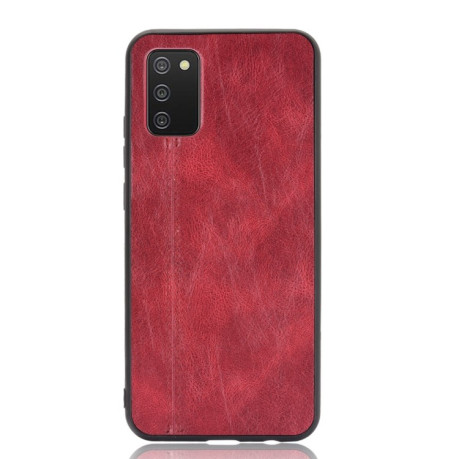 Ударозащитный чехол Sewing Cow Pattern на Samsung Galaxy A02s - красный