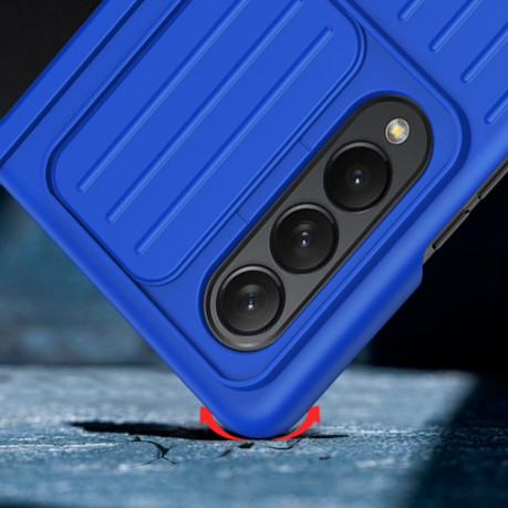 Противоударный чехол Luggage для Samsung Galaxy  Fold4 5G - синий