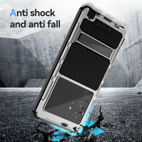 Противоударный чехол R-JUST Life Waterproof для Samsung Galaxy S25 Ultra 5G - серебристый