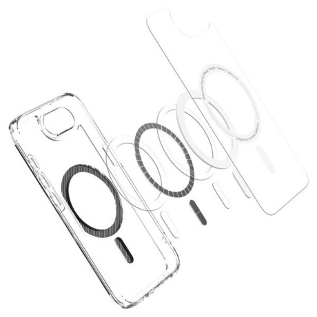 Оригінальний чохол Spigen Ultra Hybrid (Magsafe) на iPhone 16e - Carbon Fiber