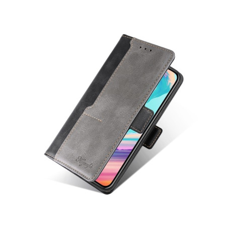 Чехол-книжка Contrast Color для Realme 9 Pro Plus/ Realme 9 4G - черно-серый