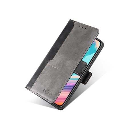 Чохол-книжка Contrast Color для Samsung Galaxy M13 - сірий