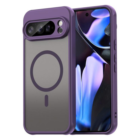Протиударний чохол Fan Dun Series TPU Hybrid PC Frosted Magsafe для Google Pixel 10 Pro XL - фіолетовий
