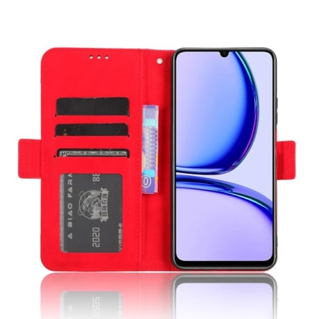 Чехол-книжка Skin Feel Calf на Realme Note 50 4G - красный