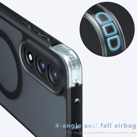Чехол Armor MagSafe гибрид на OnePlus Ace 5 Ultra / Nord 5 - черный