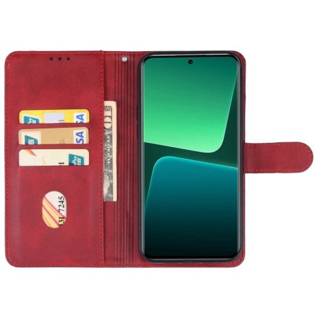Чохол-книжка EsCase Leather для Xiaomi 14T - червоний