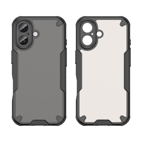 Противоударный чехол Armor Glaze PC Hybrid для iPhone 17 - черный