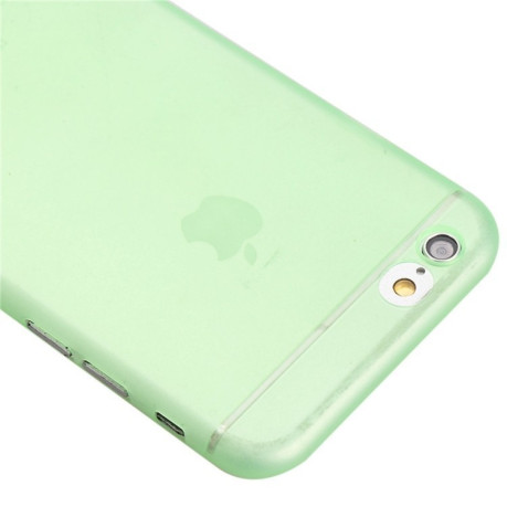 Ультратонкий Полупрозрачный Чехол с Защитой Камеры Серый для iPhone  6 Plus  6S Plus(Green)