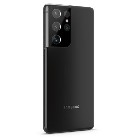 Комплект защитных стекол 2шт на камеру Spigen Optik.Tr Camera Lens для Samsung Galaxy S21 Ultra Black