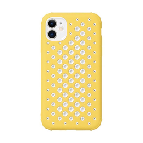 Противоударный чехол Heat Dissipation для iPhone 11 Pro Max - желтый
