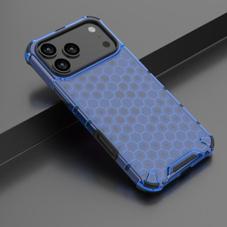 Противоударный чехол Honeycomb на iPhone 17 Pro Max - синий