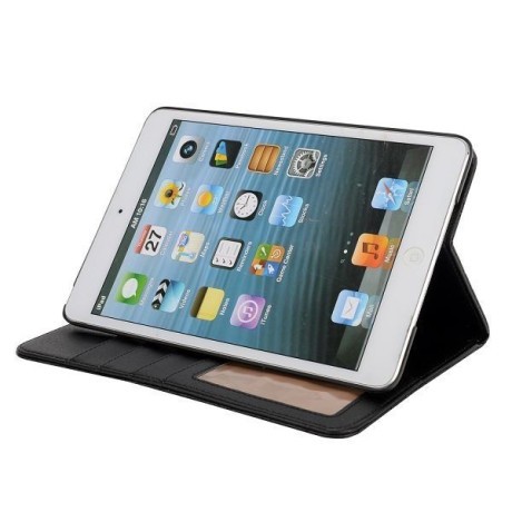 Кожаный Чехол Flower Magnetic Buckle Black для iPad Mini, Mini 2, 3