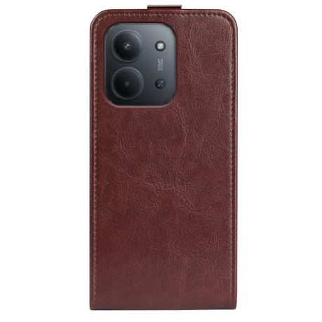 Флип-чехол R64 Texture Single на Xiaomi Redmi 15C 5G / 4G EU 173mm - коричневый